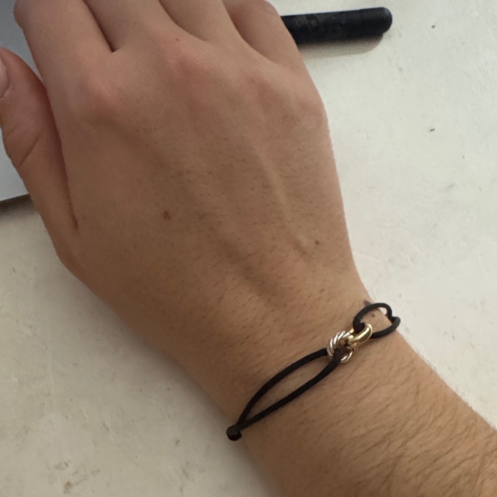 David Yurman Black and Gold Bracelet